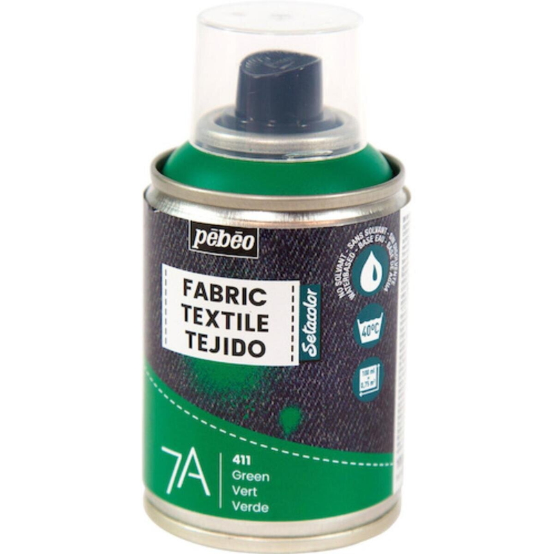 ペベオ 布用水性アクリルペイントスプレー 7A Spraysセタスプレー 100ml グリーン
