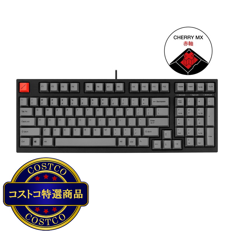 (コストコ) ARCHISS Maestro 2S キーボード / 英語配列 Cherry MX 赤軸 / AS-KBM98/LRGB