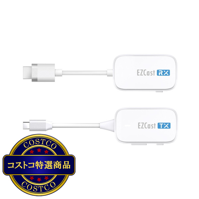 (コストコ) プリンストン EZCastPocket ワイヤレスプレゼンテーションデバイス (USB-C to HDMI)