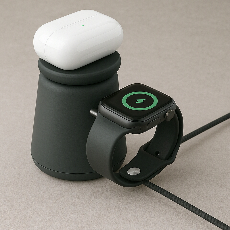 (コストコ) Belkin BoostCharge Pro MagSafe 15W を搭載した 2-in-1 ワイヤレス充電ドック - 画像 (2)
