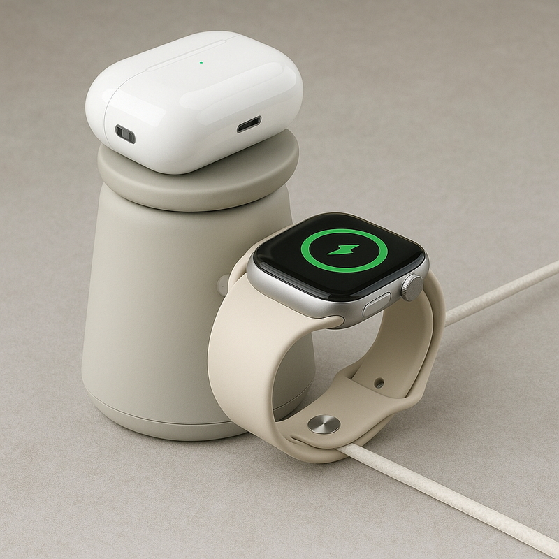 (コストコ) Belkin BoostCharge Pro MagSafe 15W を搭載した 2-in-1 ワイヤレス充電ドック - 画像 (3)