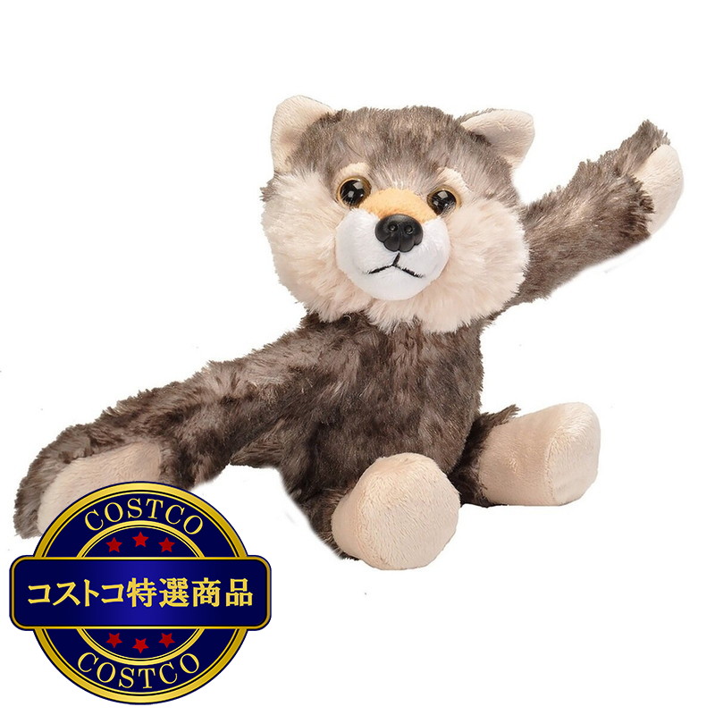 (コストコ) ワイルドリパブリック 抱きつき オオカミ ぬいぐるみ カーテンタッセル 2個セット