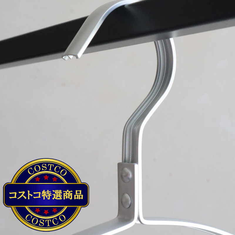 (コストコ) チャナカンパニー Balmy Hanger(バルミーハンガー) 「MOTTEアーチ」 12本セット TP-ECA02-40SLV-6ST - 画像 (4)