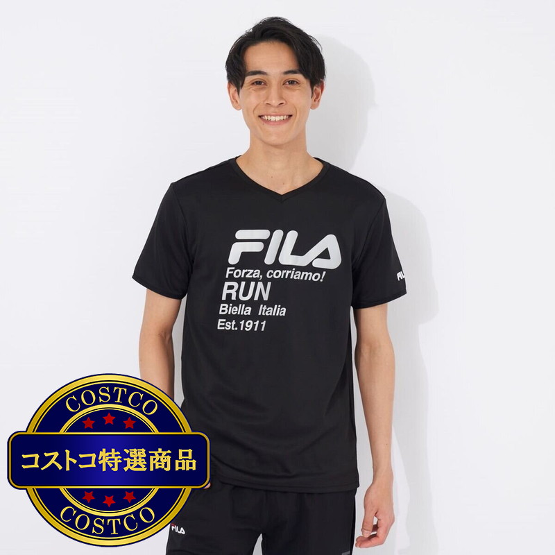 (コストコ) FILA メンズ 接触冷感 半袖 Tシャツ