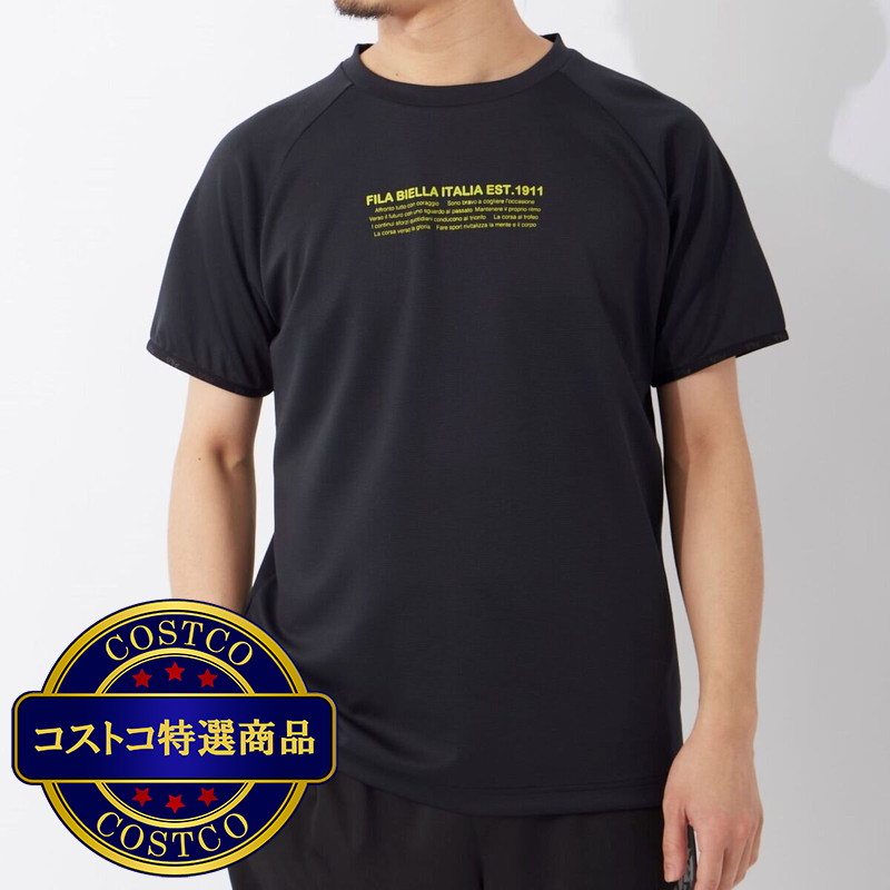 (コストコ) FILA メンズ 接触冷感 半袖 Tシャツ