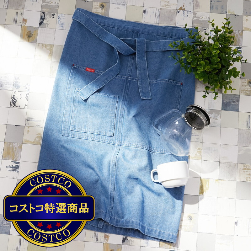 (コストコ) ヘインズ フラッグ刺繍デニムソムリエエプロン - 画像 (3)
