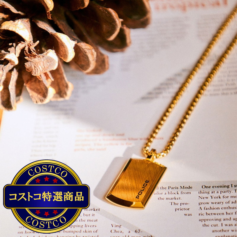 (コストコ) ポリス プレートペンダント M ゴールド