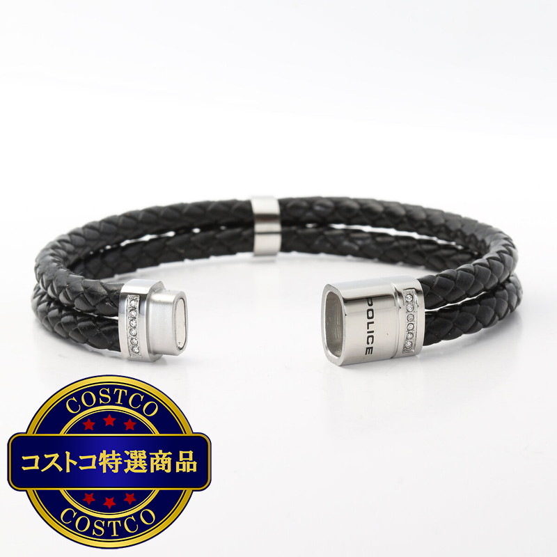 (コストコ) ポリス Roadster ブレスレット ブラックレザー - 画像 (2)