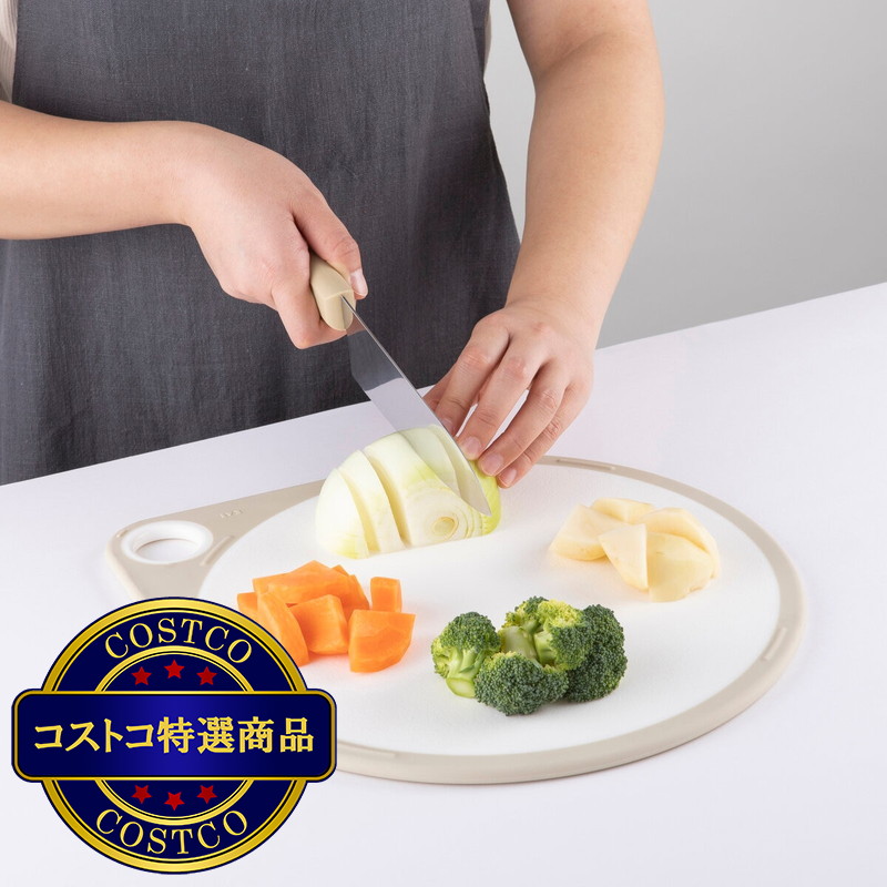 (コストコ) 貝印 丸いまな板&包丁セット - 画像 (3)