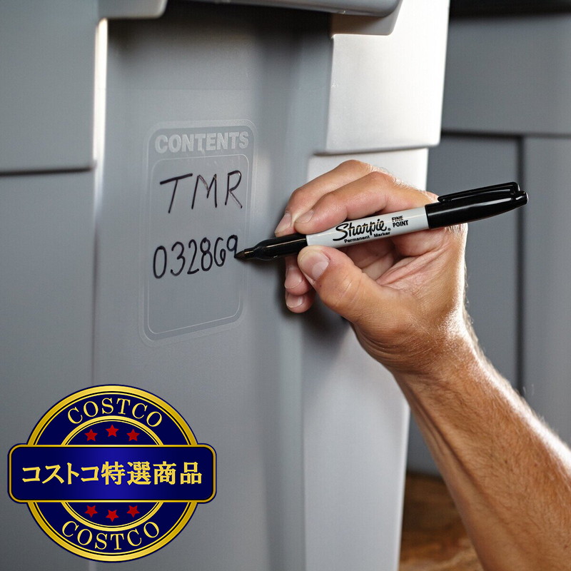 (コストコ) シャーピー ブラック 12本セット - 画像 (3)