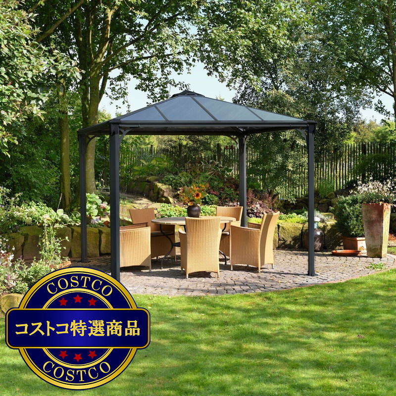 (コストコ) パルラム カノピア パレルモ 3000 10x10フィート (295cm x 295cm) グレー - 画像 (2)