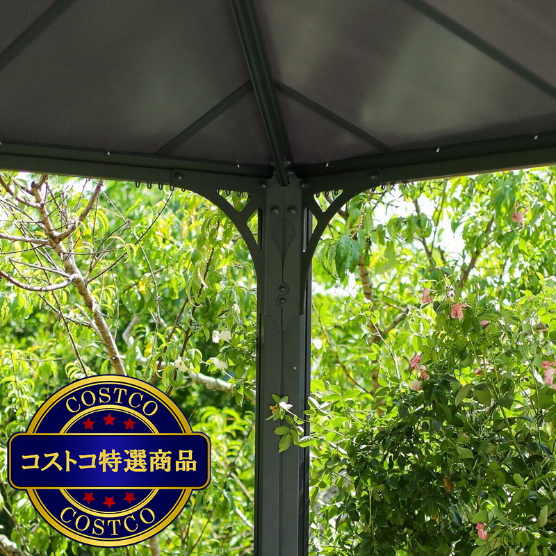 (コストコ) パルラム カノピア パレルモ 3000 10x10フィート (295cm x 295cm) グレー - 画像 (3)