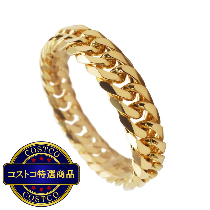 (コストコ) K18 6面ダブル喜平リング 4.5mm幅 18号 - 画像 (2)