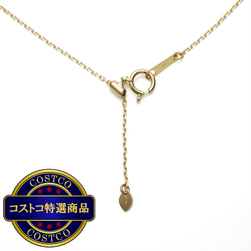 (コストコ) K18 ゴールドチェーン カットアズキネックレス 45cm 幅 1.0mm 約2.0g - 画像 (3)