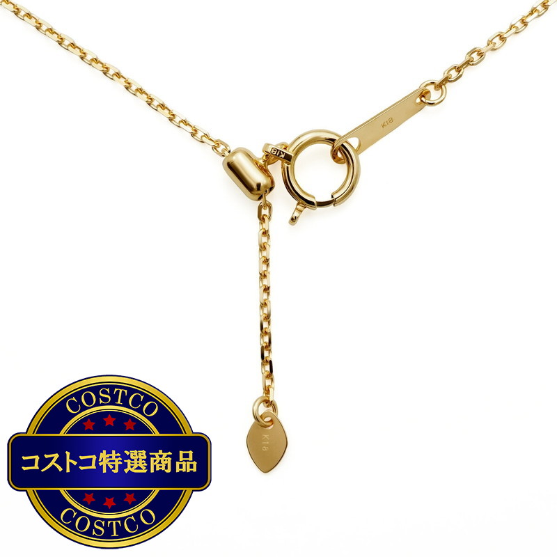 (コストコ) K18 ゴールドチェーン カットアズキネックレス 45cm 幅 1.1mm 約2.2g - 画像 (3)