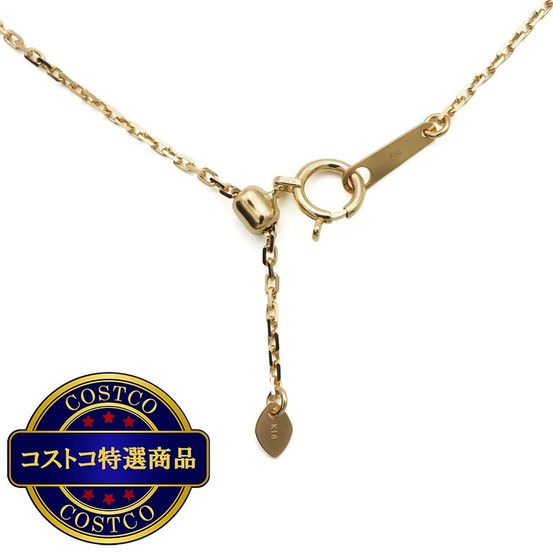 (コストコ) K18 ゴールドチェーン カットアズキネックレス 45cm 幅 1.2mm 約2.7g - 画像 (3)