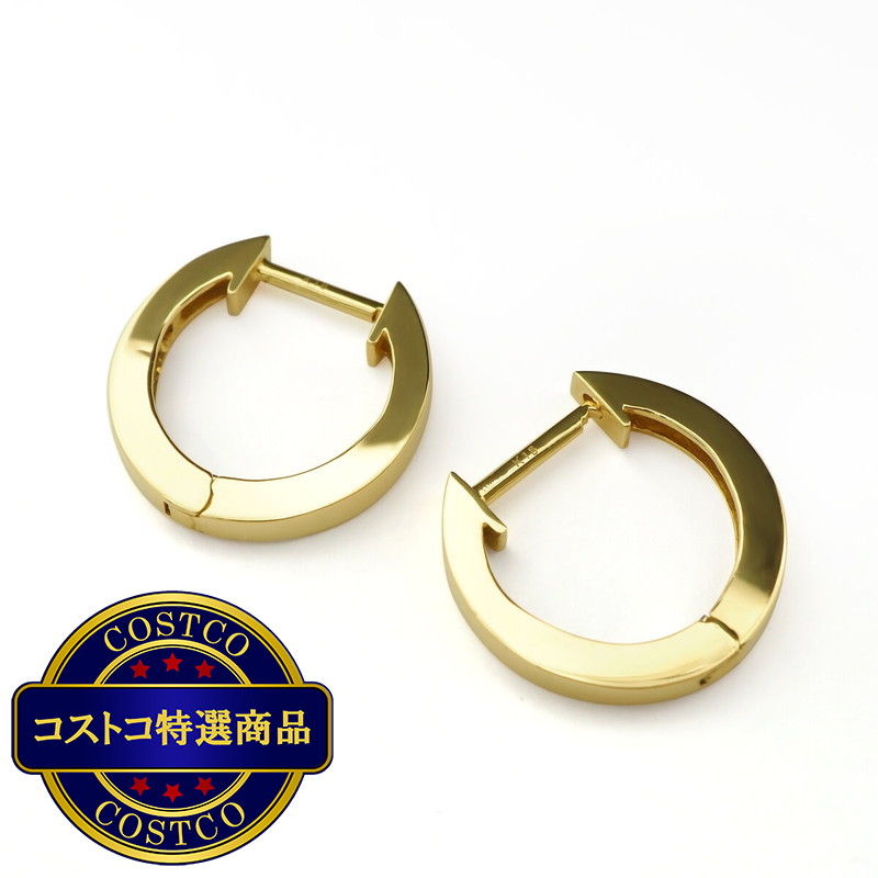 (コストコ) 18Kイエローゴールド フープピアス VG15E2801A