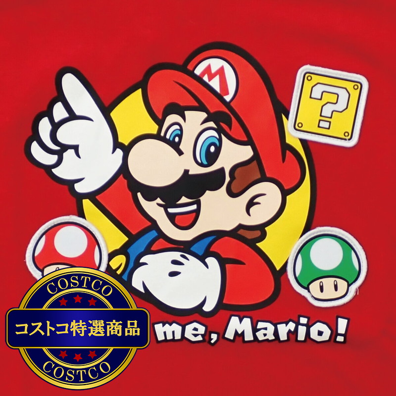 (コストコ) スーパーマリオ キッズ 半袖Tシャツ レッド - 画像 (2)