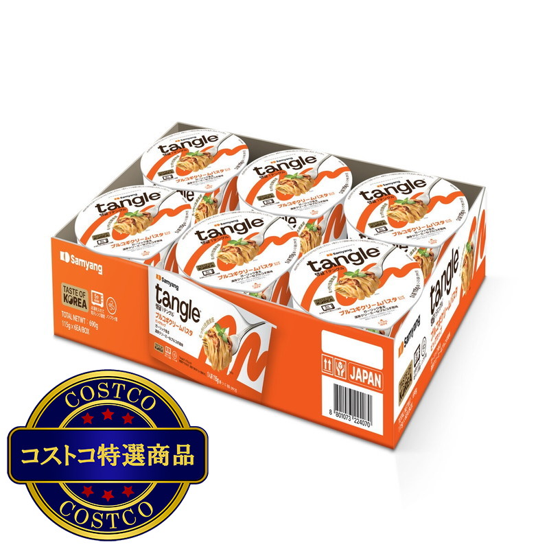 (コストコ) TANGLE プルコギクリームパスタ 6食入り