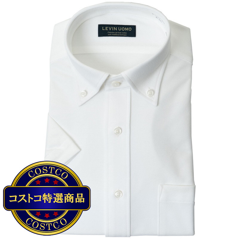 (コストコ) LEVIN UOMO メンズ 半袖 ニットシャツ