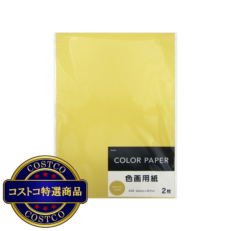 (コストコ) 色画用紙 金 2枚ｘ10セット