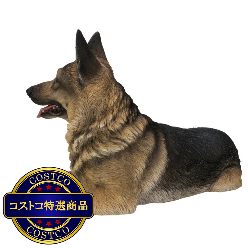 (コストコ) ウービア うつぶせジャーマンシェパードの置物 H21011 - 画像 (2)