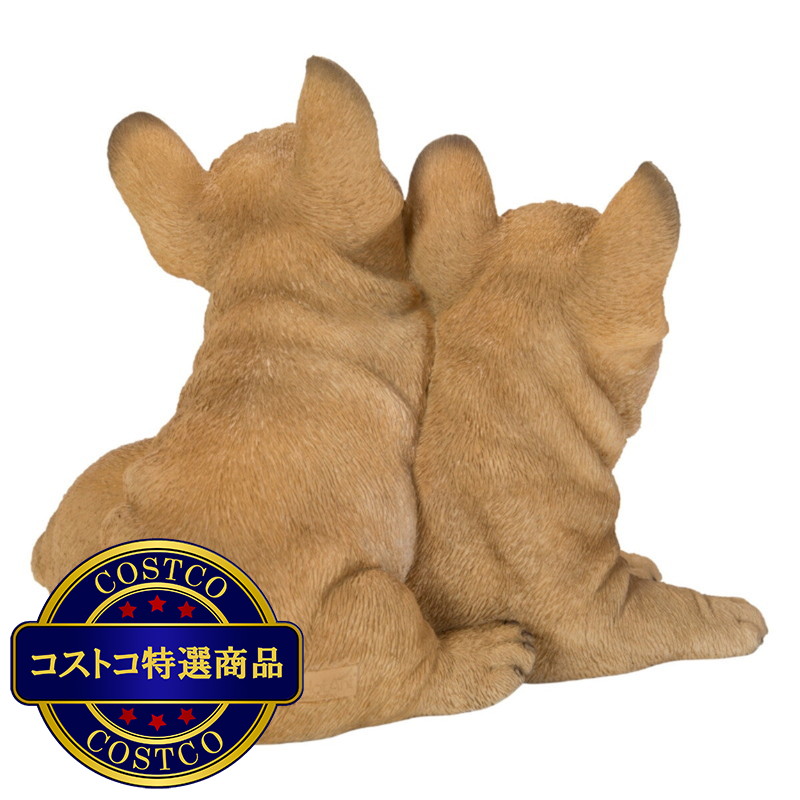(コストコ) ウービア 2匹のフレンチブルドッグの置物H21156 - 画像 (2)