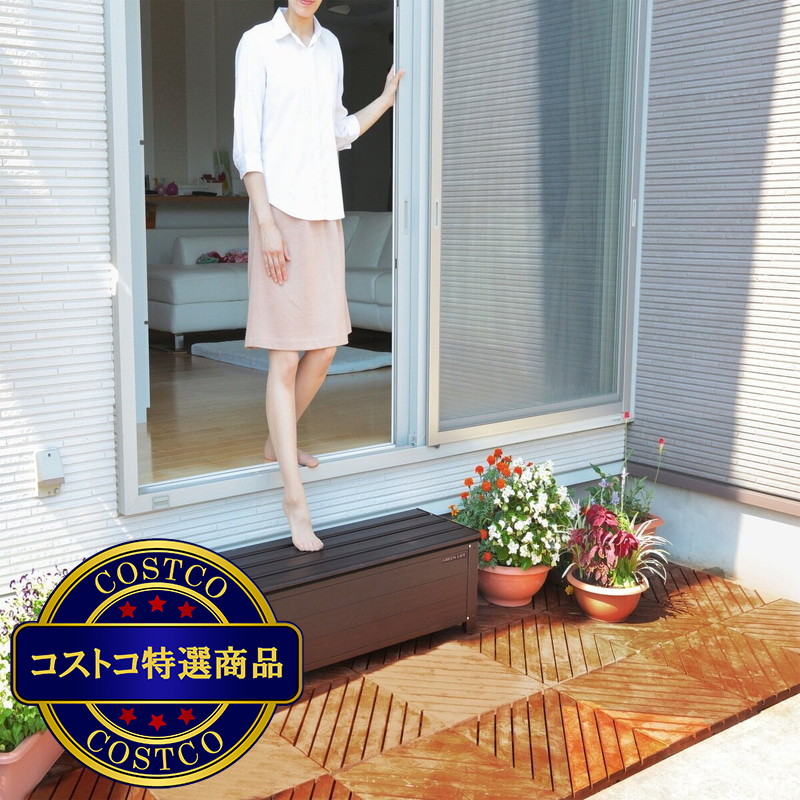 (コストコ) グリーンライフ アルミ踏み台ストッカー 幅114cm AFS-114N - 画像 (3)