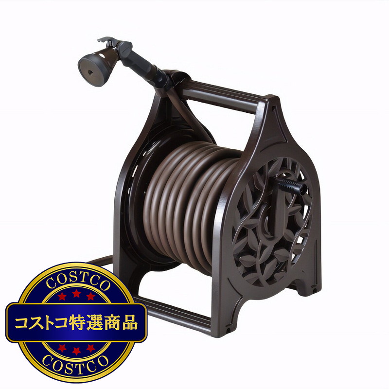 (コストコ) グリーンライフ アルミ鋳物ホースリール Gフローラ20m AR-20D(BR)