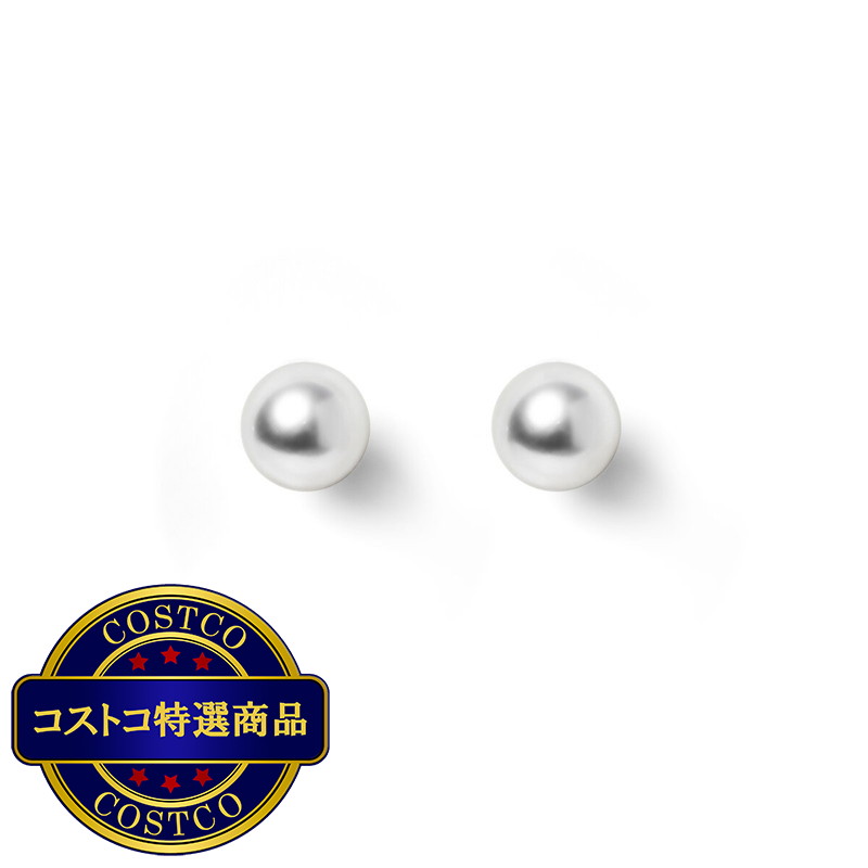 (コストコ) あこや 3.5 mm 18K イエローゴールド ベビーパールピアス