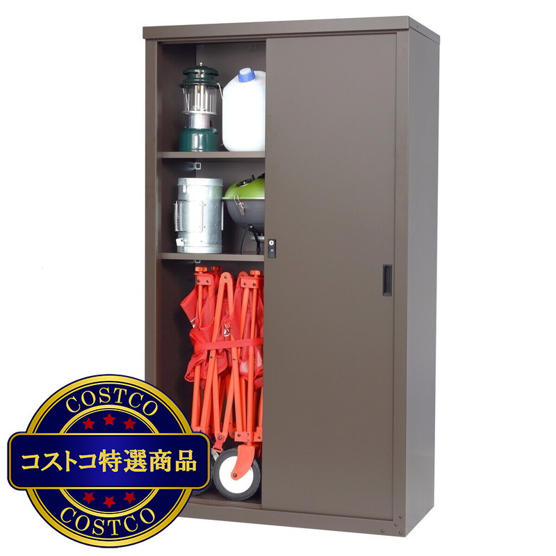 (コストコ) グリーンライフ 家庭用収納庫162(オールブラウン) HS-162AMBR - 画像 (2)