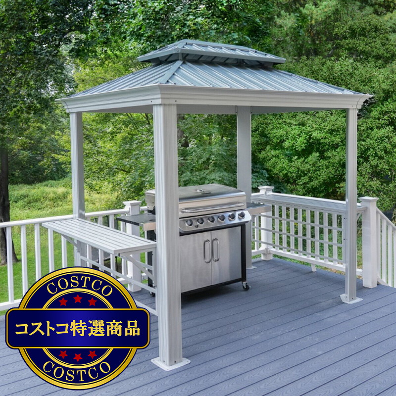 (コストコ) ソジャグ モナコ 6 x 8フィート (1.8 x 2.4m) BBQ ガゼボ - 画像 (2)