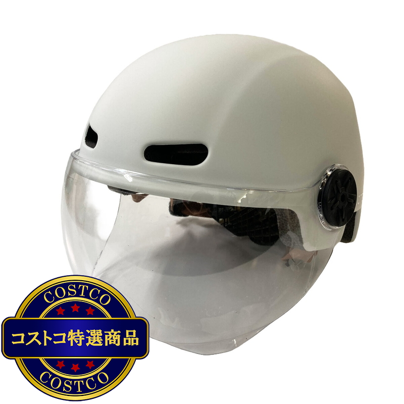 トップ 大人用 カジュアル 自転車ヘルメット シールド付 - 画像 (2)