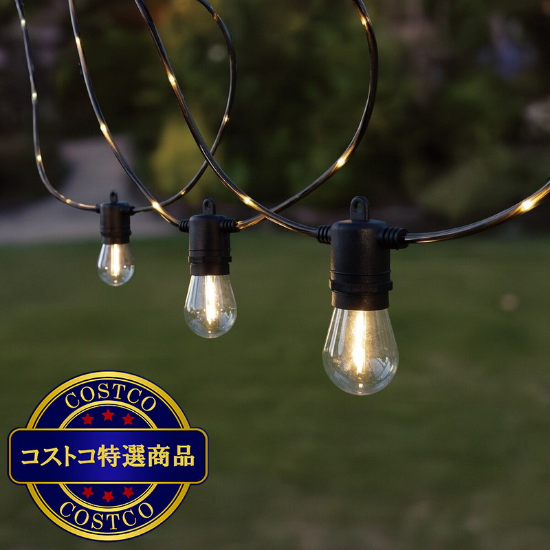 (コストコ) NEWGALE ファイヤーフライ LED ストリングライト 12m 20球 屋外用
