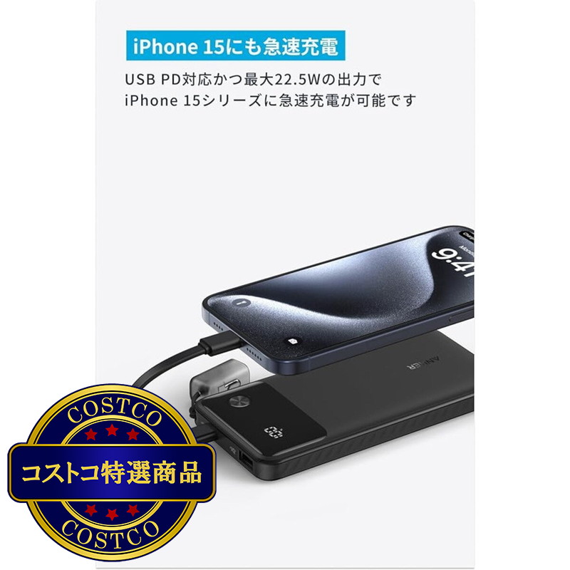 (コストコ) Anker Power Bank 2パック モバイルバッテリー B1388 - 画像 (4)