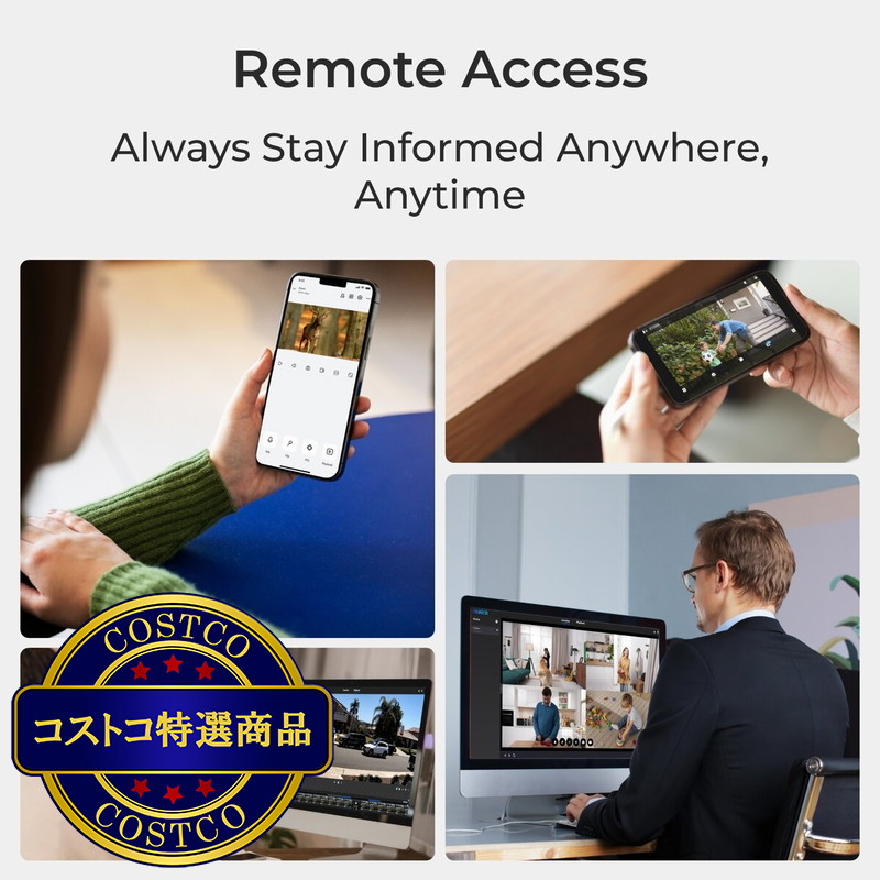 (コストコ) Reolink(レオリンク)Argus Seriesアウトドアカメラ B360+Solar Panel 2+128GB SD Card-4個セット - 画像 (3)