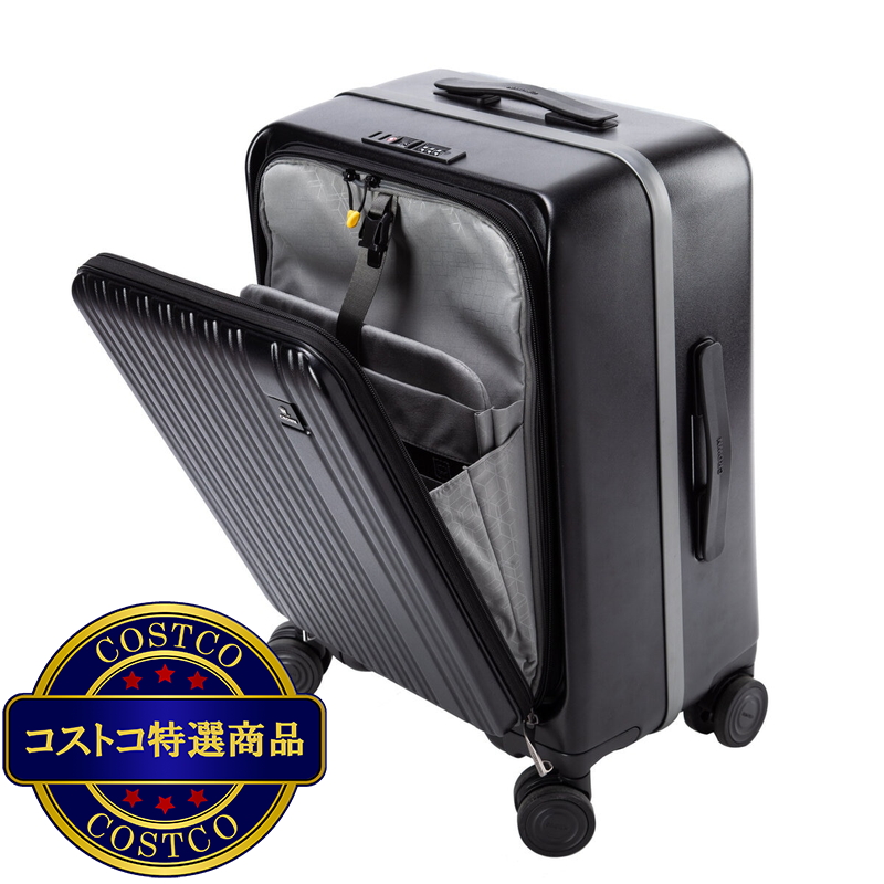クラウン フロントオープン スーツケース 機内持ち込みサイズ C-F5299H 20インチ - 画像 (2)