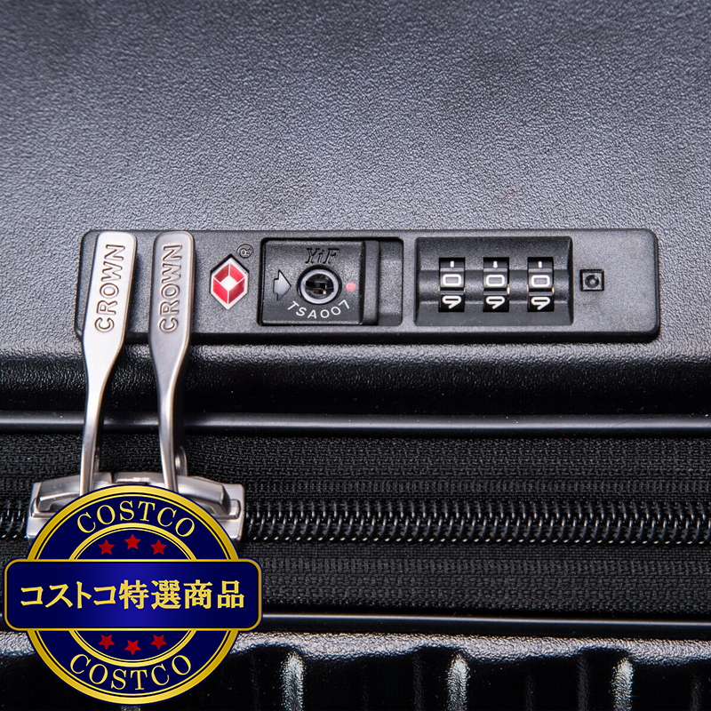 クラウン フロントオープン スーツケース 機内持ち込みサイズ C-F5299H 20インチ - 画像 (4)