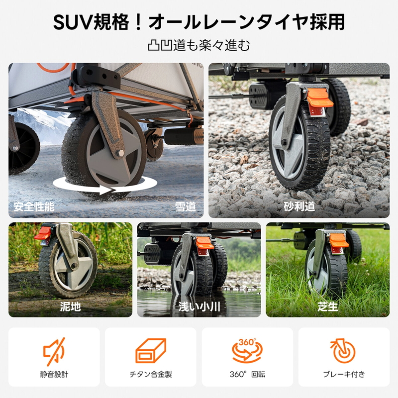 (コストコ) Litheli 電動キャリーワゴン W1 Pro - 画像 (4)