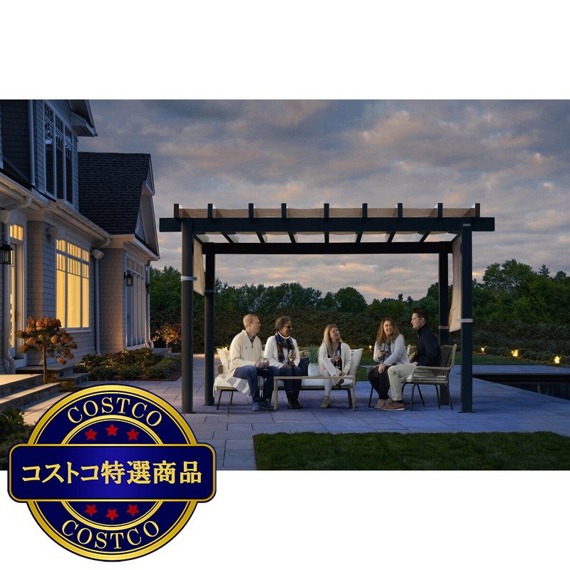 (コストコ) ソジャグ Yamba 10 x 13フィート(約3 x 4m) パーゴラ - 画像 (4)