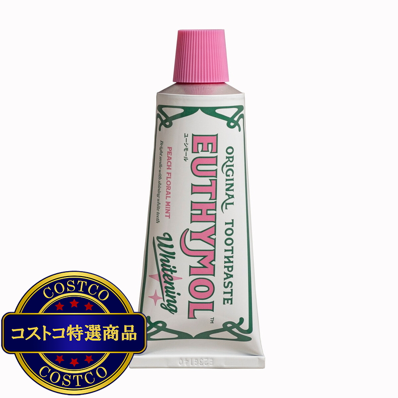 (コストコ) EUTHYMOL ホワイトニング 薬用歯みがき ピーチフローラルミント 106g x 2 - 画像 (3)