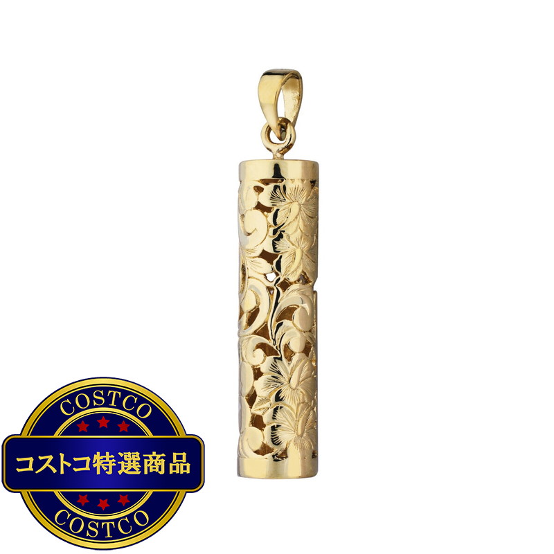 (コストコ) 14K イエローゴールド トラディショナル バーティカルバレル ネックレス - 画像 (2)