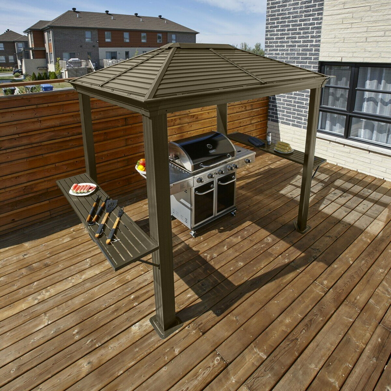 (コストコ) ソジャグ MYKONOS 8 x 6 フィート (2.4 x 1.8m) BBQグリル ガゼボ - 画像 (4)