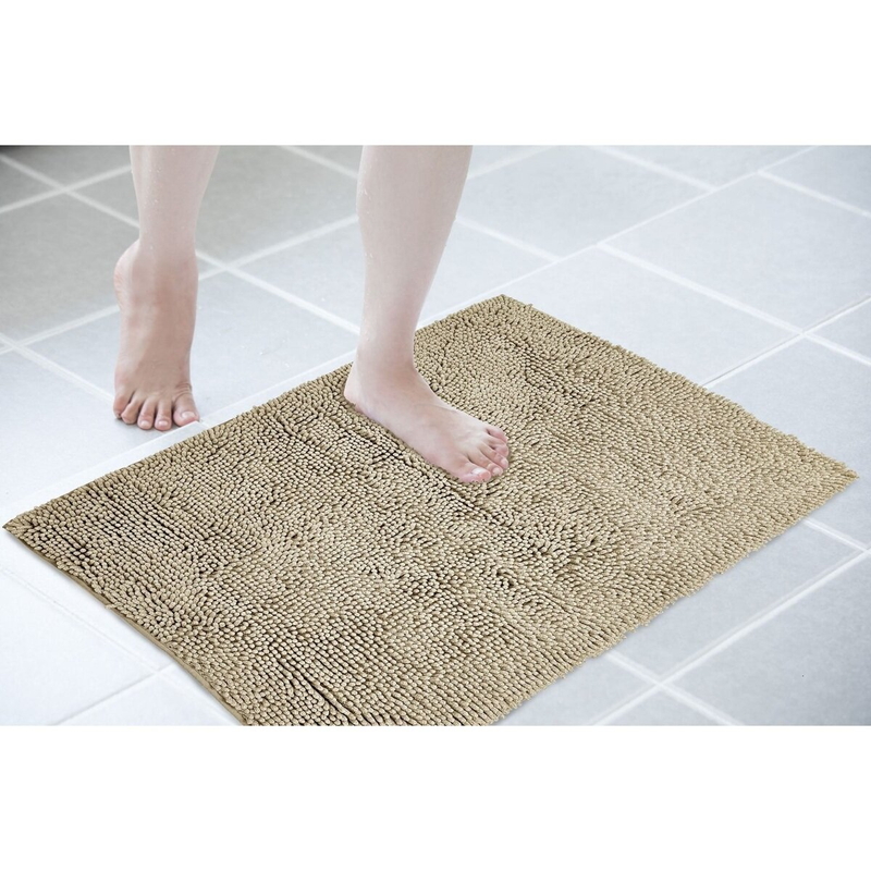 (コストコ) シェニール 吸水マイクロファイバー バスマット 60cm x 90cm ターコイズ - 画像 (4)