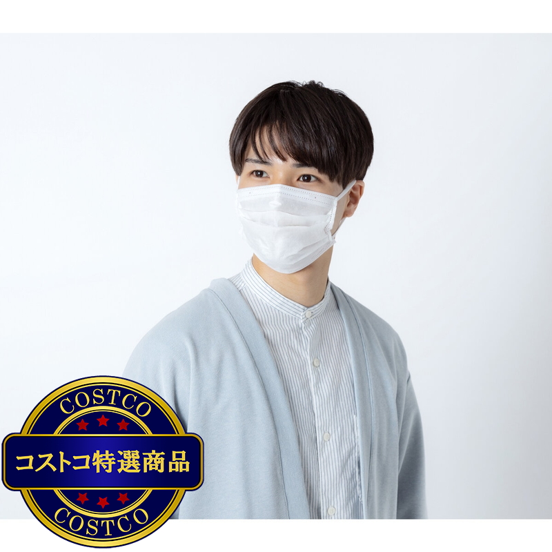 (コストコ) アイリスオーヤマ デイリーフィットマスク なめらかタッチ ふつうサイズ 50枚入り - 画像 (4)