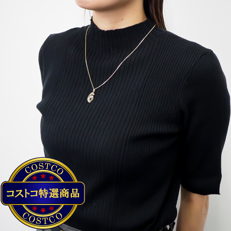 (コストコ) 18Kイエローゴールド/ホワイトゴールド 3Dペンダントトップ No.6 - 画像 (4)