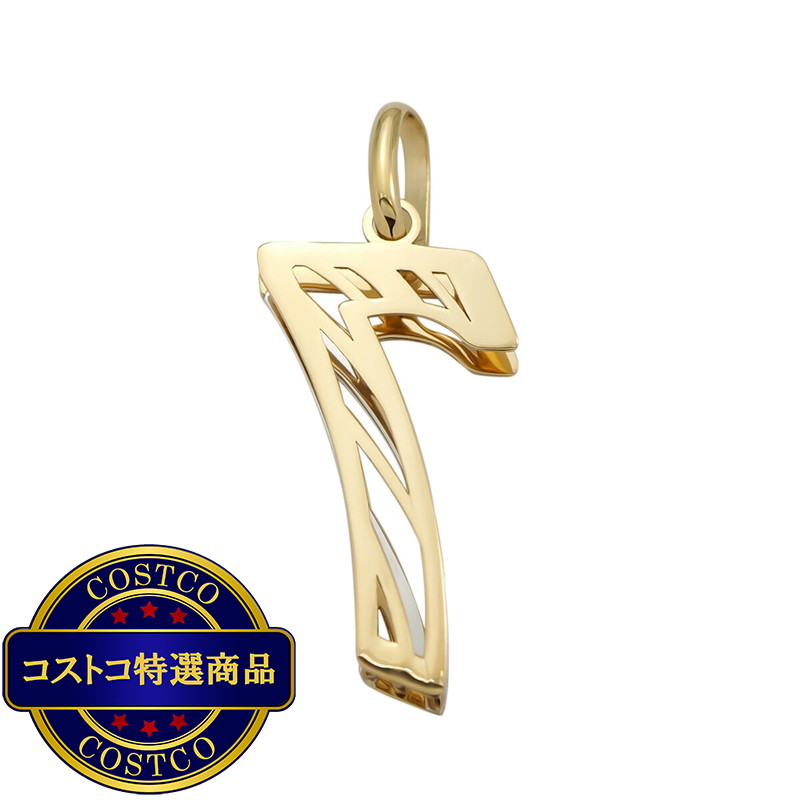 (コストコ) 18Kイエローゴールド/ホワイトゴールド 3Dペンダントトップ No.7 - 画像 (2)