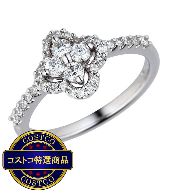 (コストコ) 18Kホワイトゴールド 0.48カラット ダイヤモンドリング - 画像 (2)