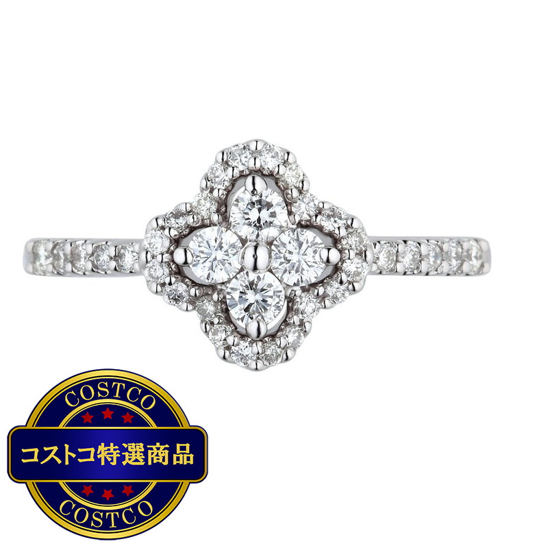 (コストコ) 18Kホワイトゴールド 0.48カラット ダイヤモンドリング
