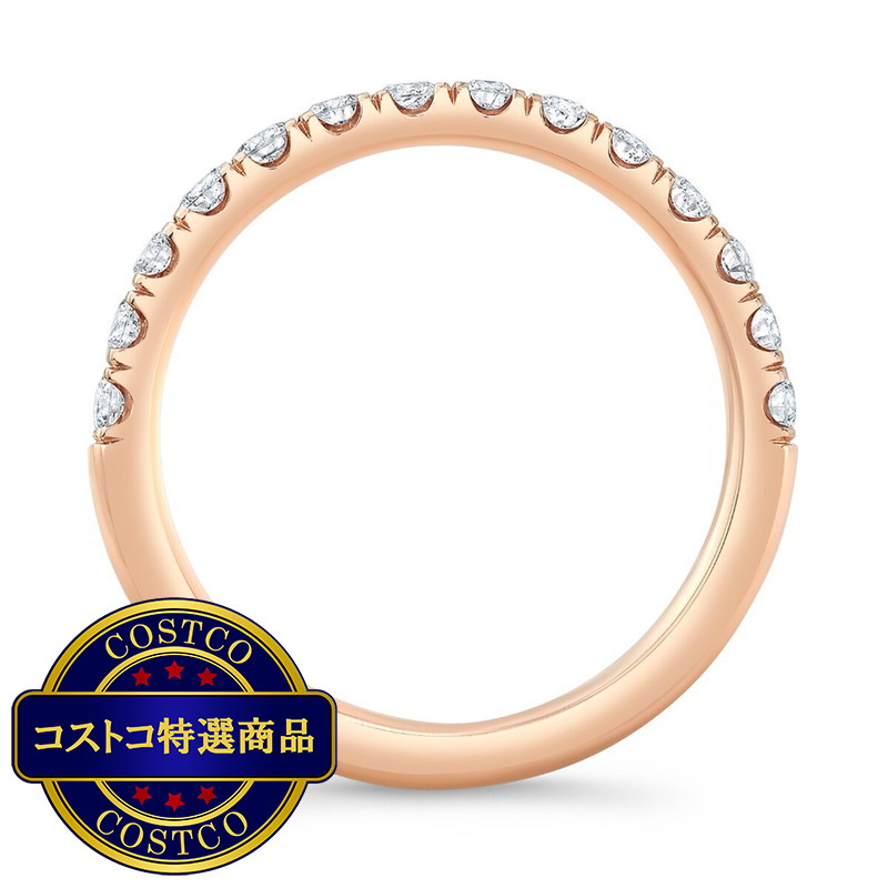 (コストコ) 18K ローズゴールド 0.45カラット ダイヤモンド リング - 画像 (3)